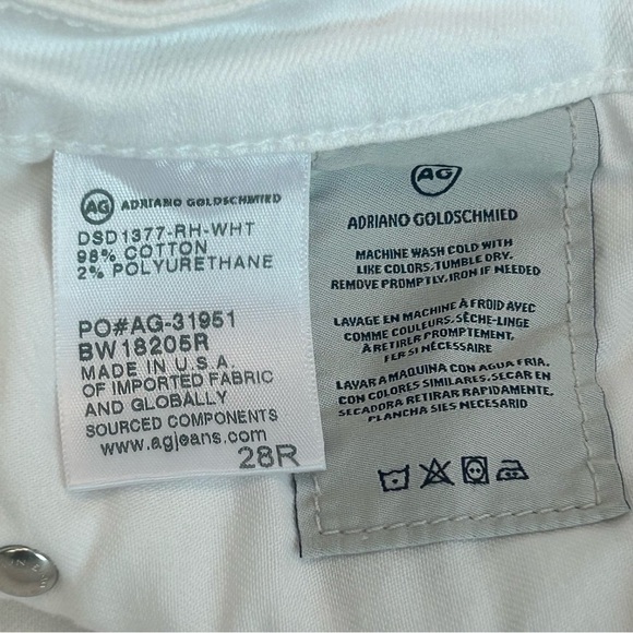 Ag Adriano Goldschmied The Stevie Mid-Rise Skinny Ankle denim Jeans Sz 28 - Picture 9 of 15